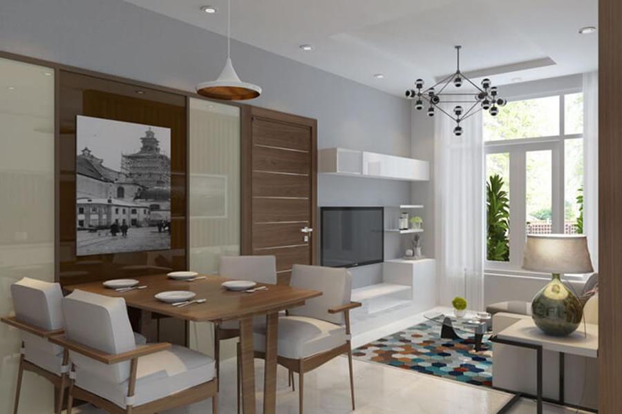 thiết kế nội thất phòng khách chung cư