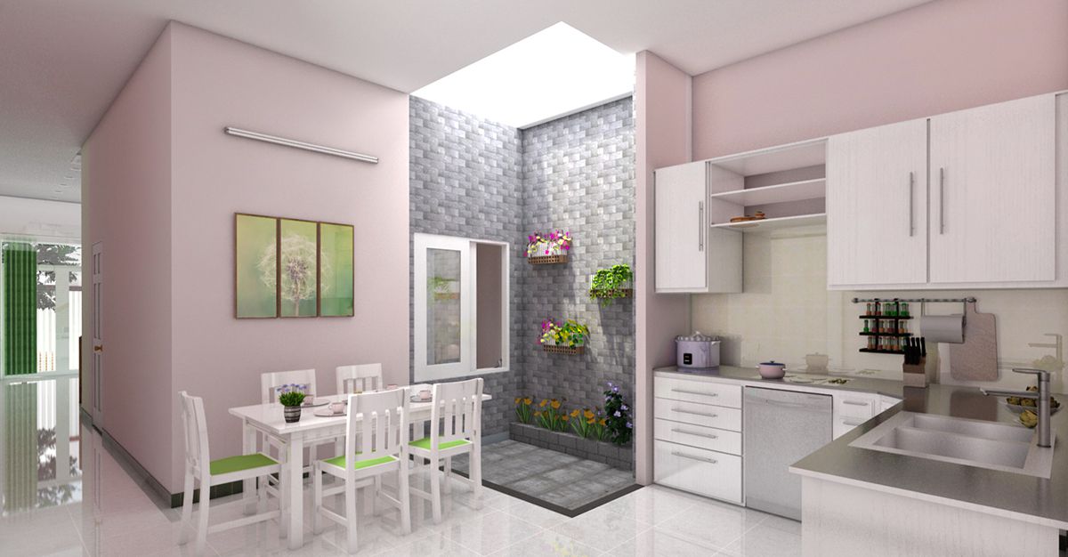 Thi công nội thất phòng bếp nhà cấp 4 Thi công nội thất phòng bếp nhà cấp 4