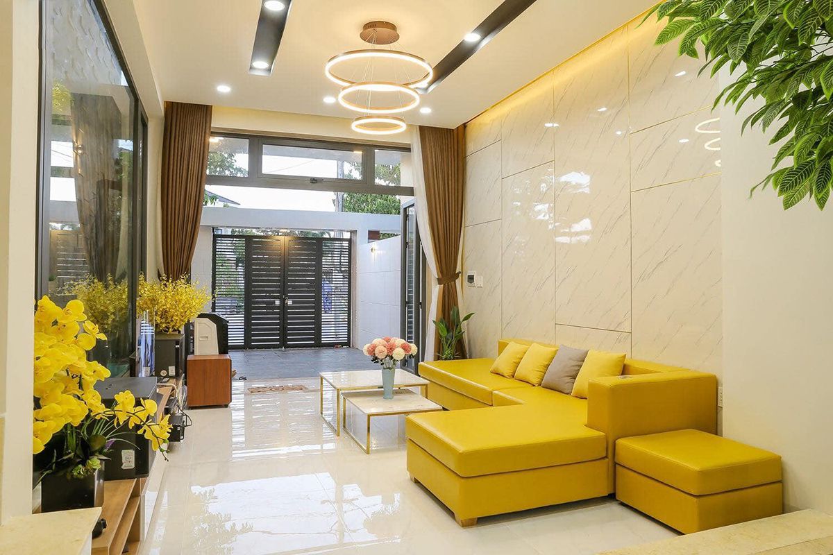 Mẫu phòng khách nhà cấp 4 đẹp Mẫu phòng khách nhà cấp 4 đẹp