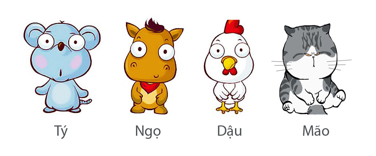 Tứ hành xung Tý, Ngọ, Mão, Dậu
