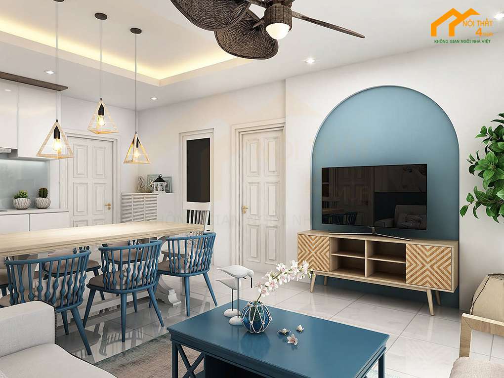 Cách thiết kế nội thất nhà ống đơn giản đẹp 2 noi that nha pho Vintage