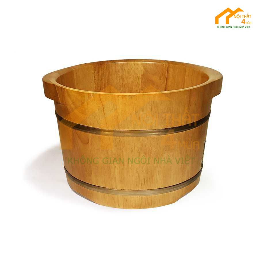 Chậu ngâm chân gỗ Pơ mu