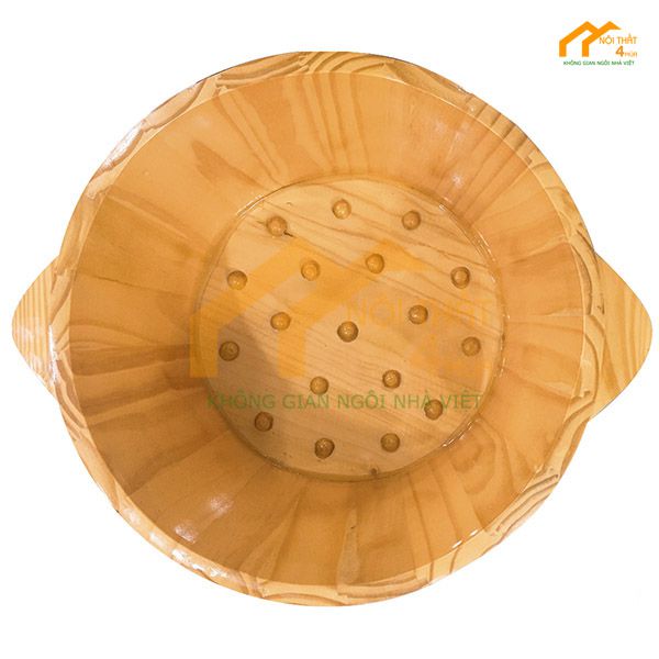 Chậu ngâm chân gỗ thông