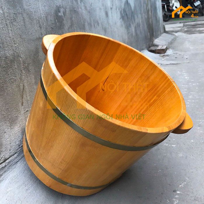 Thùng ngâm chân xông hơi bằng gỗ