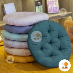 Nệm ngồi bệt tròn màu trơn thời trang - NNBT06
