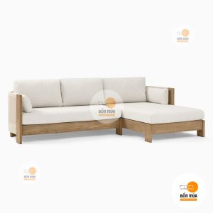 sofa gỗ lót nệm