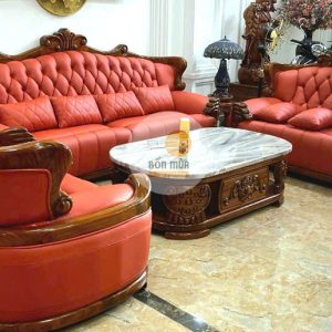 Sofa tan cổ điển sang trọng