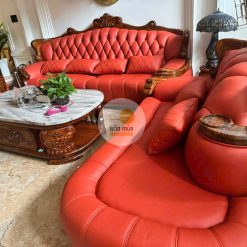 Sofa tan cổ điển sang trọng