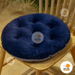 Nệm lót tròn nhung 2 màu - NLGG03